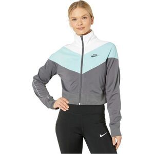 New! NIKE Heritage Zip-Front Track Jacket Retro Throwback Soft Poly Knit Jacket